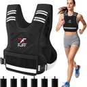 FUFF Weighted Vest Woman, 20-32 Lb Adjustable Weight Vest for Women Men, Female Strength Training Body Vest for Walking Exercise Running Workout