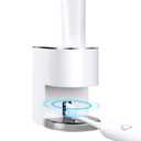 Automatic Toothpaste Dispenser Wall Mounted: White Electric 6 Adjustable Levels Auto Toothpaste Squeezer Smart Rechargeable Touchless for Kids Adults - Bathroom - Replaceable Parts