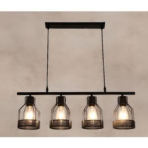 Steampunk Cast Iron Island Light with 4 Lights for Commercial Use, 220V-240V