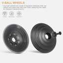 Ball Wheel +Plush Strips +Head Roller Set Compatible with Dyson V6 V7 V8 V10 V11 DC62 Vacuum Cleaner Head Parts 35W 50W Direct Drive Cleaner Accessories