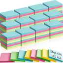 120 Pads Sticky Notes Bulk 1.5 x 2 Inch Mini Self Stick Note Small Assorted Bright Colors Paper Memo for Office School Notebook Supplies 50 Sheets/pad (Classic Color)