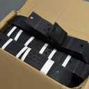 Gravel Grid 4.4x33 FT with 20Pcs Landscape Staples, 2'' Thick Geogrid Ground Grid 2200 lbs per Sq Ft Erosion Control Geo Grid for Driveway, Walkway, Horse Paddock, Patio, Parking Lot, Slope