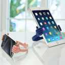 Honsky Cell Phone Stand Holder 2-Pack,Thumbs Up Lazy Phone Stand,Universal Adjustable Flexible Dock for All Phones & Tablets,Cute Stocking Stuffer Gift for Teen Girls,Flag Blue/Pink (for 4"-10")