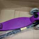 Scooters for Kids 3 Wheel Kick Scooter for Toddlers Girls & Boys, 4 Adjustable Height, Lean to Steer, Extra-Wide Deck, Light Up Wheels for Children from 3 to 14 Years Old