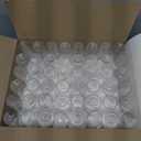 Clear Stemless Champagne Flutes Plastic 48 Pack - 9oz Plastic Champagne Glasses - Durable and Sturdy Mimosa Glasses For Parties - Shatterproof, Recyclable, BPA-Free, Smooth Rims.