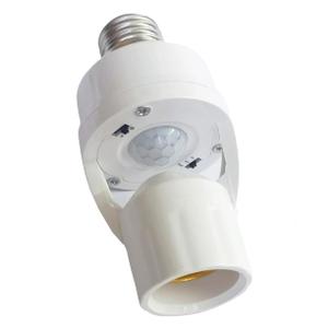 Light Socket Motion Sensor Light Switch Bulbs Socket - 1 Pack, E26/E27 Screw in Automatic Bulb Holder, Indoor Activated Lights for Garage, Basement, Storage Room
