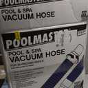 Poolmaster Manual Pool Vacuum Hose, 50 Ft x 1-1/2 for Inground & Above Ground Pools, Not for Automatic Cleaners, Kink-Free, Heavy Duty Pool Cleaner Hose with Swivel Cuff Made in USA