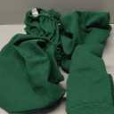 Smiry Waterproof Seat Covers for Dining Room Chairs Set of 4, Stretch Jacquard Removable Washable Chair Seat Slipcovers Protector, No Rear Covers, Emerald Green