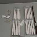 Halloween Decorations Floating Candles with Wand: 20Pcs Flameless Floating Candles with LED Warm Lights Battery Operated Magic Candle for Birthday Gifts Halloween Party Decorations Indoor Home Decor