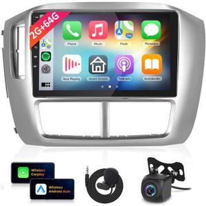 HiFi 2G+64G Radio for Honda Pilot 2006 2007 2008 Wireless AppIe CarPlay Car Stereo Android Auto,9inch 1080P IPS Android Touch Screen Bluetooth Car Radio Audio Receivers 28UIs GPS WiFi Backup Camera