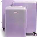 Vera Bradley Women's Hardside Rolling Suitcase Luggage, Purple Shimmer, 22" Carry On, 26" Check In, & 29" Check In