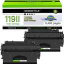 greencycle 119II Compatible Toner Cartridge Replacement for Canon 119II CRG119II 3480B001 Work for ImageClass MF6160dw LBP6300dn MF5950dw MF5880dn MF5850dn MF416dw MF414dw LBP253dw (Black, 2pk)