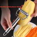 3 x Premium Stainless Steel Vegetable Peeler, julienne peeler,Portable Kitchen Tool with Dual Blade