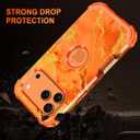 Casetego for iPhone 17 Pro Case,Three Layer Heavy Duty Sturdy Shockproof Protection Full Rugged Hard PC+Soft TPU Bumper Protective Girls Case for Apple iPhone 17 Pro 6.3 inch,Orange