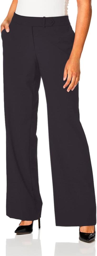 Calvin Klein Straight-Leg Classic Business Casual Pants for Women 16