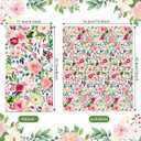 120Pcs Watercolor Rose Floral Disposable Paper Napkins - Guest Hand Towels for Wedding, Bridal Shower, Bathroom & Spring Parties (4.5x8 Inch)