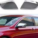 Chrome Side Mirror Covers Compatible With 2014-2020 Chevy Impala Replacement Overlays Trims Shells Chrome 2PCS