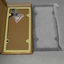 Real Carbon Fiber License Plate Frame, 100% Pure Carbon Fiber Frame, Black License Plate Holder Cover with Screw Caps, Anti-Vibration Pads (Twill 4 Hole)