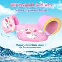 HeySplash Swim Vest for Kids, Toddler Pool Floaties Fit 22-30-40-50-60-66 Lbs, Children Puddle Swimming Jumper Jacket with Safety Buckle, Water Wing Arm Pool Float for Boat Swim Trainer Boy Girl 3-5-6