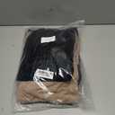 Ficerd 3 Pack Women's Sweatpants Loose Fit Joggers Elastic Tapered Leg Pants Athletic Baggy Lounge Trousers with Pockets L,  Black, Navy Blue, Mocha