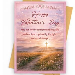 3 x Christian Happy Valentines Day Card Gifts Decorations for Him Her Men Women Husband Wife Boyfriend Girlfriend, Valentine's Day Cards Gift Decor Ideas Unique Sweetheart Romantic Funny