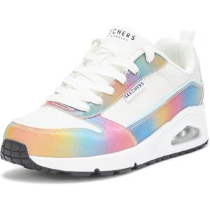 Skechers Women's Uno-Opalescent Sneaker (11, White/Multi)