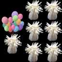 balloon weights are perfect for parties, birthdays, weddings. Each pack includes 6PCS durable weights that easily decorate balloons and elevate any celebration.(White100g)