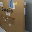 Babelio 72" Extra Wide Baby Gate, 30" Tall Auto Close Dog Fence for Stairs Kitchen Doorways Fireplace, Hardware Mounted Pet Gate Indoor, Foldable 3 Metal Panels, White