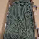 MIULEE Olive Green Linen Curtains 84 Inch Long 4 Panels Light Filtering Window Drapes with Rod Pocket Back Tab for Living Room Bedroom Farmhouse Decor 42" W x 84" L Inches