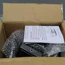 Solar Post Lights Outdoor Solar Cap Lights Deck Fence Cap for 4x4 5x5 6x6 Posts Patio Garden Courtyard Decoration Fixture Waterproof Warm White Lighting Black (2)