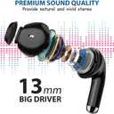 Wireless Earbuds for Samsung S25 S24 S26 Ultra S23 Fe, 5.3 Bluetooth Earphone Noise Isolating Ear Bud with Mic HiFi Stereo Wireless Headphone for iPhone 17 Air 16 15 Pro Max 14/Galaxy S22 A36/Pixel 10