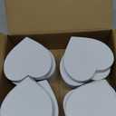 Lerheedi 12 Pcs Small Heart Shaped Boxes - 4 x 2 Inch Wedding Nesting Gift Boxes with Window, Heart Paper Decorative for Wedding Bridal Shower Mother's Day Gift Wrapping Party Decor(White)