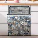 Dishwasher Magnet Sticker Cover Panel Decal Refrigerator Magnetic Sticker Decorative for Kitchen Decoration,Fridge Door Cover,Home Appliances Decor Stickers 23"x26"