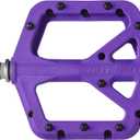 FIFTY-FIFTY Mountain Bike Pedals, Non-Slip MTB Nylon Composite, 9/16" Bicycle Pedals, Lightweight and Wide Flat Platform (Purple)