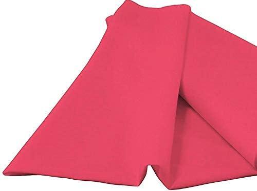 New Creations Fabric & Foam Inc, 60" Wide 100% Polyester Spun Poplin Fabric (Fuchsia, 3 Yards)