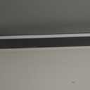 Black ceiling light LED, modern and simple, long strip ceiling surface installation, suitable for living room, bedroom, corridor and kitchen, remote control to switch color and brightness, 31.4 inches