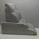 Dog Stairs Ramp for Bed 19.7" H - Pet Stairs Steps for Small to Medium Dogs to Get on Bed and Couch, 35D Foam with Non-Slip Bottom Brown, 4 Steps