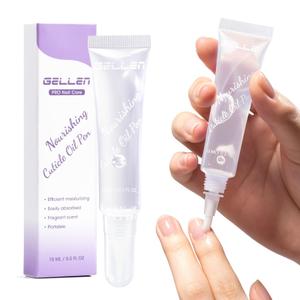 4 x Gellen Cuticle Oil Pen, Nail Nourishing 15ml Travel-sized Soft Brush Design