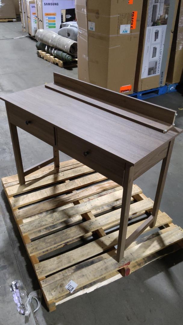 44"L x 18"W x 30"L, Kids Workspace Table, Compact 2 Drawer Desk