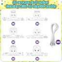 2 x Color Your Own Cartoon Coloring Crowns Adjustable DIY Coloring Paper Party Costume Hat Set Elastic Cords Classroom