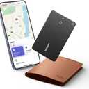 UGREEN FineTrack Slim Wallet Tracker Card (iOS Only), Bluetooth Tracker Card Finder 0.07in &IP68 Waterproof &One Charge Lasts A Year, Work with Apple Find My Rechargeable Tracker [Apple MFi Certified]