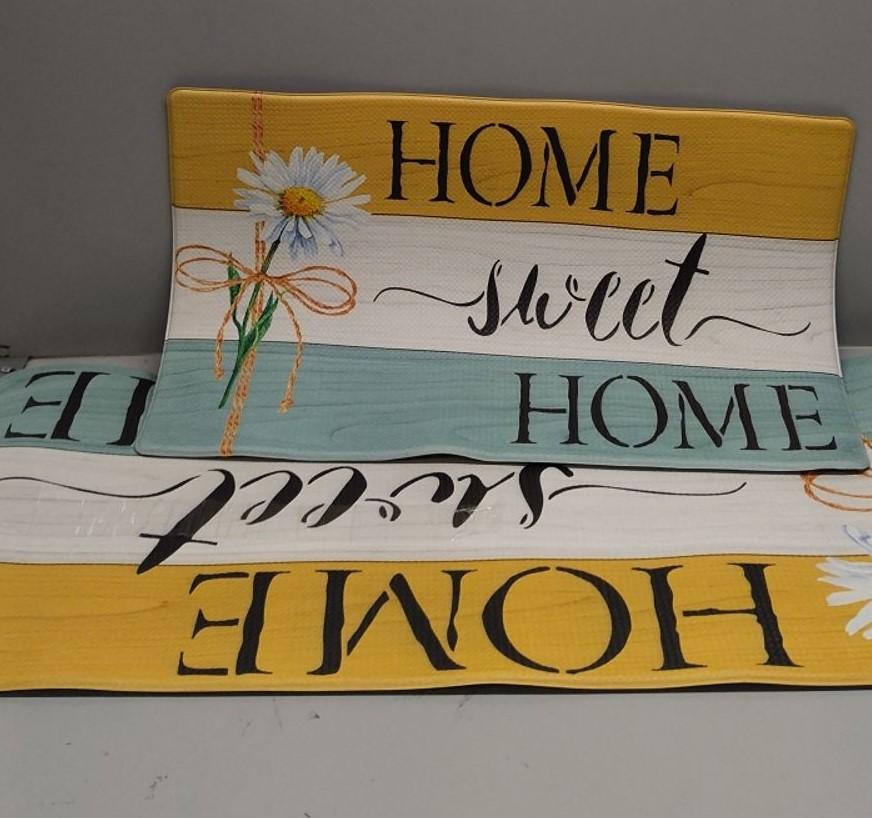 2 Rugs , Home sweet Home 46"×17" ,28"×17"