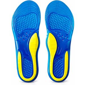 Goofort 3D-Xpain Anti-Fatigue Gel Insoles for Pain Relief & Plantar Fasciitis  Comfort Wellington Shoe Inserts for Men & Women Ideal for Working Boots Standing, Walking, and Everyday Use Inner Sole (1 pair Men)