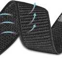 Watchband Compatible with Garmin vivosmart HR/HR+ Replacement Bands - Woven Nylon Strap with Hook and Loop ((10#) Dark Black)