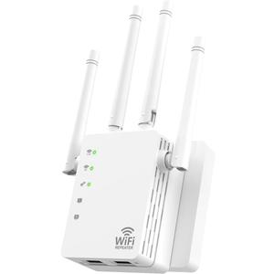 1200Mbps WiFi Extender Signal Booster  Dual Band WiFi Speed Enhancer, EasyMesh Compatible, 4 Directional Antennas (12880 Sq.ft),WiFi Booster Supports 105 Devices, Ethernet Port and Easy Setup
