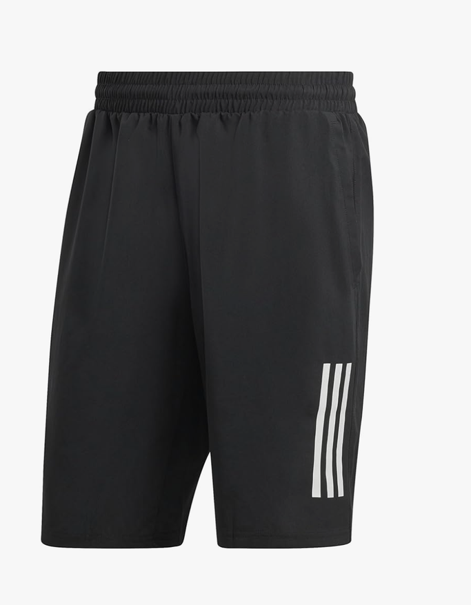 Adidas Men's Club 3-Stripes Tennis Shorts , Extra Large , Black 