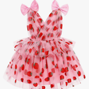 IMEKIS Toddler Girls Butterfly Birthday Dress Rainbow Tulle Formal Wedding Party Ruffle Tutu Dresses Photo Shoot, Size 110