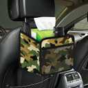 Camouflage Car Seat Organizer for Men, Waterproof Backseat Storage Bag with Multi-Pockets, Heavy-Duty Tactical Gear for Truck SUV Off-Road Travel Accessories
