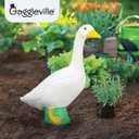Fox Valley Traders Gaggleville Porch Goose Baby Statue Charming 17" Outdoor Decorative Figurine for Garden, Patio, or Entryway Accent