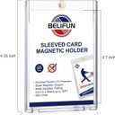 20-Pack One Touch Sleeved-Card Magnetic-Holders - 35PT Trading Card Holders, UV Protection Clear Acrylic Card Cases, Magnet Case Protectors for Game Cards, Baseball Cards, Sports Cards, Standard Cards